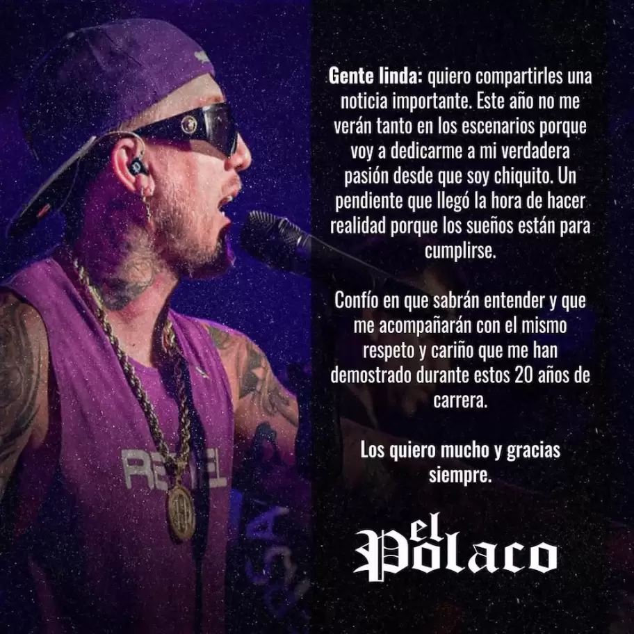 El anuncio inesperado de El Polaco