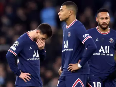 Neymar, Messi y Mbapp�