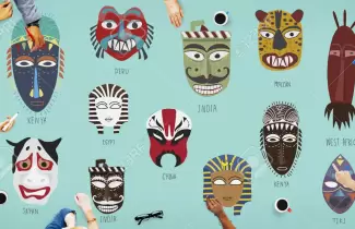 Taller: "M�scaras del mundo"