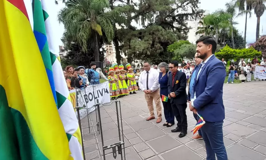 acto plaza Belgrano