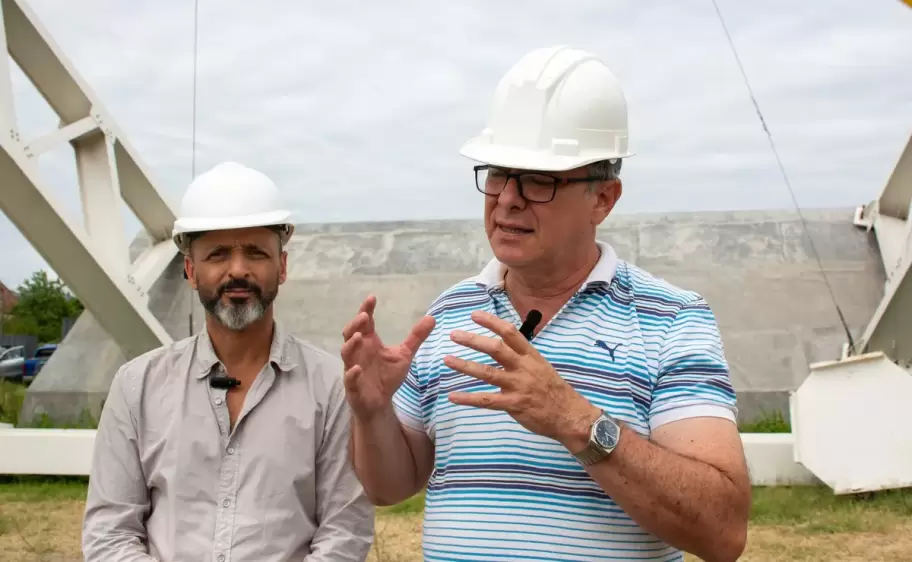 Ministro Carlos Stanic y el secretario Ramiro Tejeda corroboraron el avance de las obras