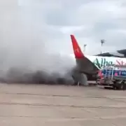 Un desperfecto en una cinta de equipajes dispar� las alarmas de humo de un avi�n en el aeropuerto de Jujuy