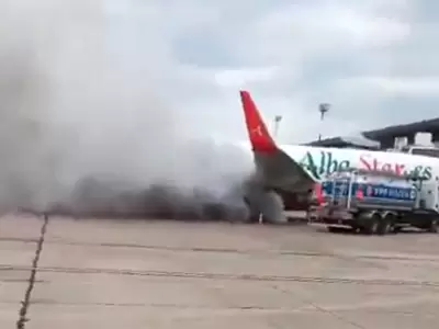 avion humo