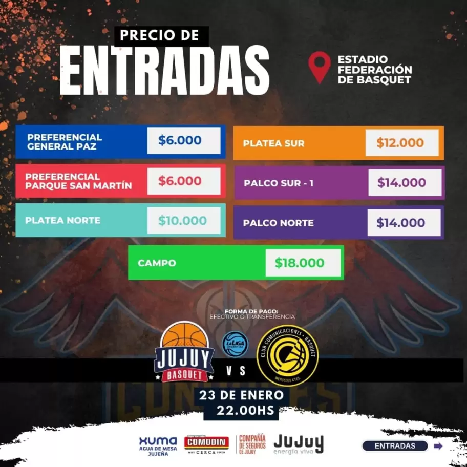Precios de las entradas