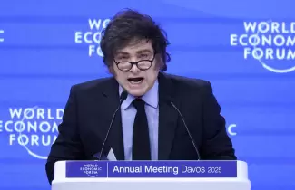 javier milei en davos