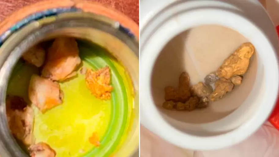 Pepitas de oro halladas en los procedimientos para desbaratar al clan