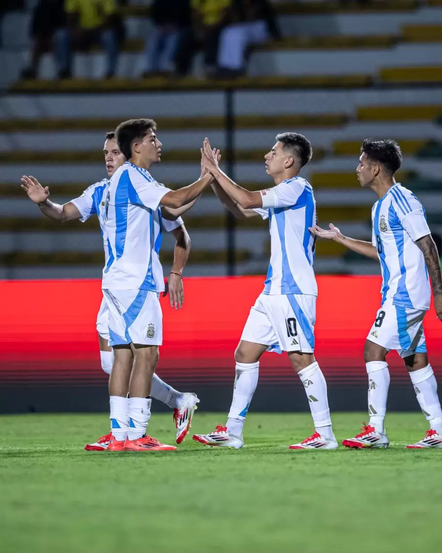 La Selección argentina empató 1-1 con Colombia y se mantiene como líder del Grupo B en el Sudamericano Sub 20