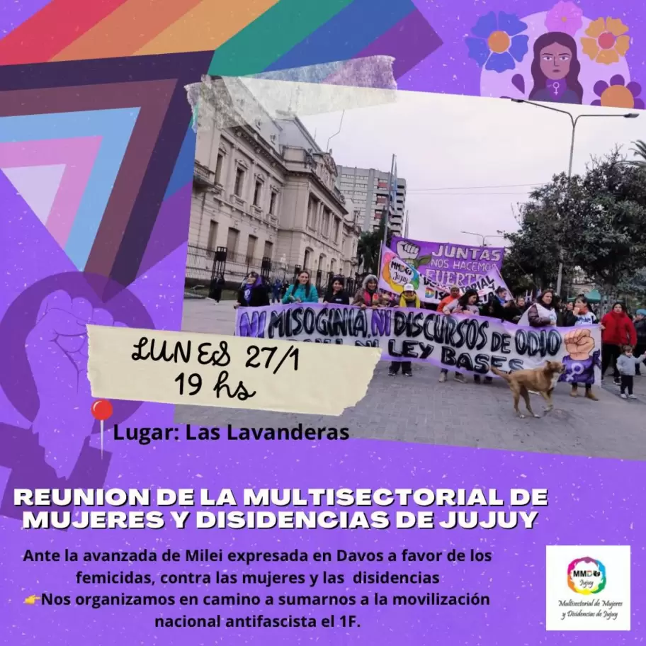 Convocatoria de la Multisectorial de Mujeres de Jujuy
