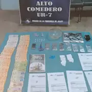 Contundente golpe al narcomenudeo en Jujuy: secuestraron $1.2 millones, cocaína, marihuana y LSD