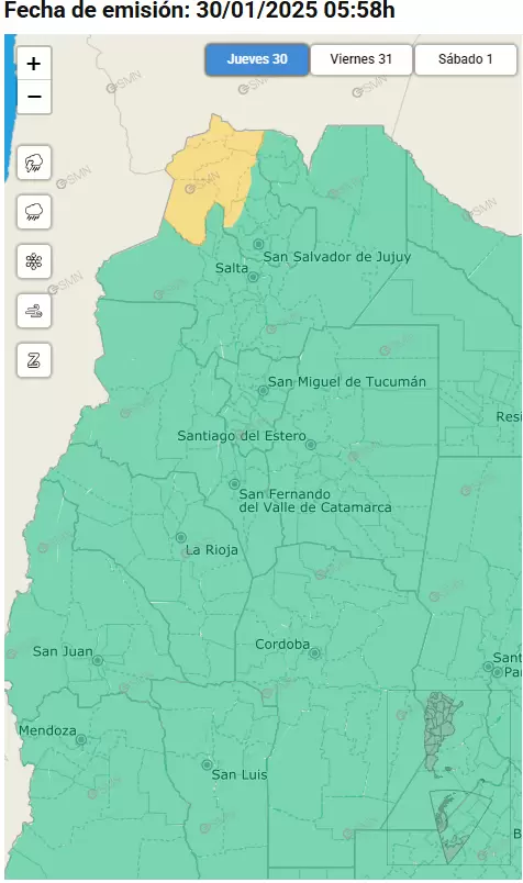 alerta por tormentas en la puna