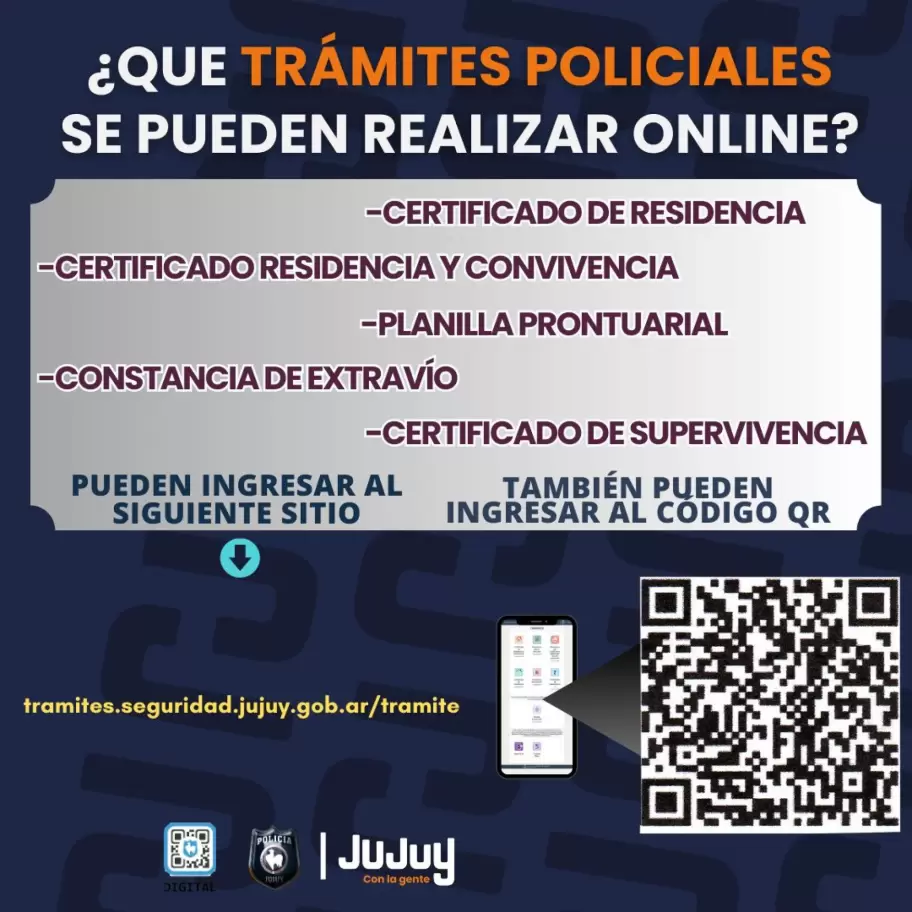 tramites policiales online