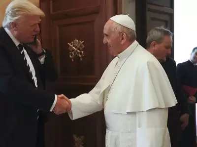 papa francisco y donald trump