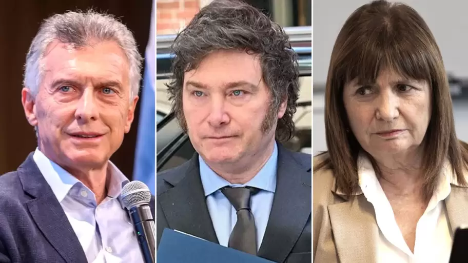 Mauricio Macri, Javier Milei y Patricia Bullrich