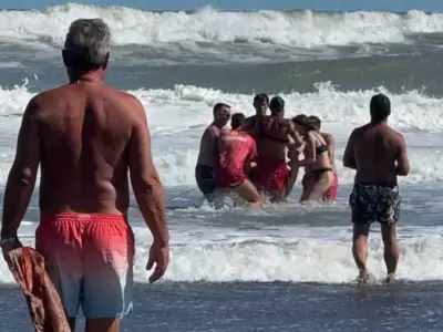 muerte en la playa
