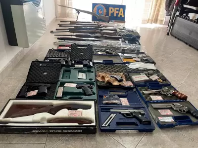 armas decomisadas por parte de las fuerzas policiales