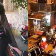 Le robaron la moto a un repartidor, sus compa�eros fueron en caravana a buscarla al barrio y la recuperaron