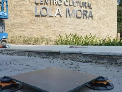 Avanzan las obras en el Centro Cultural Lola Mora