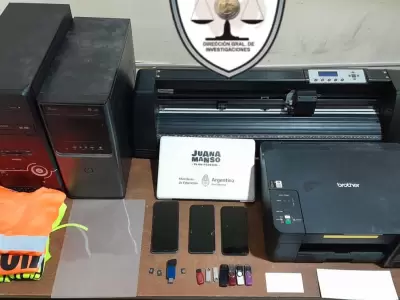 detenido falsificacion