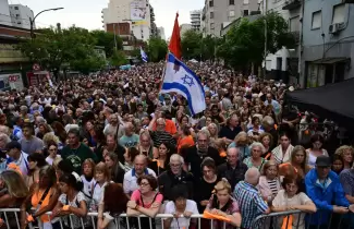 Una multitud marcha por la familias Bibas y para exigir la liberaci�n de los secuestrados en Gaza
