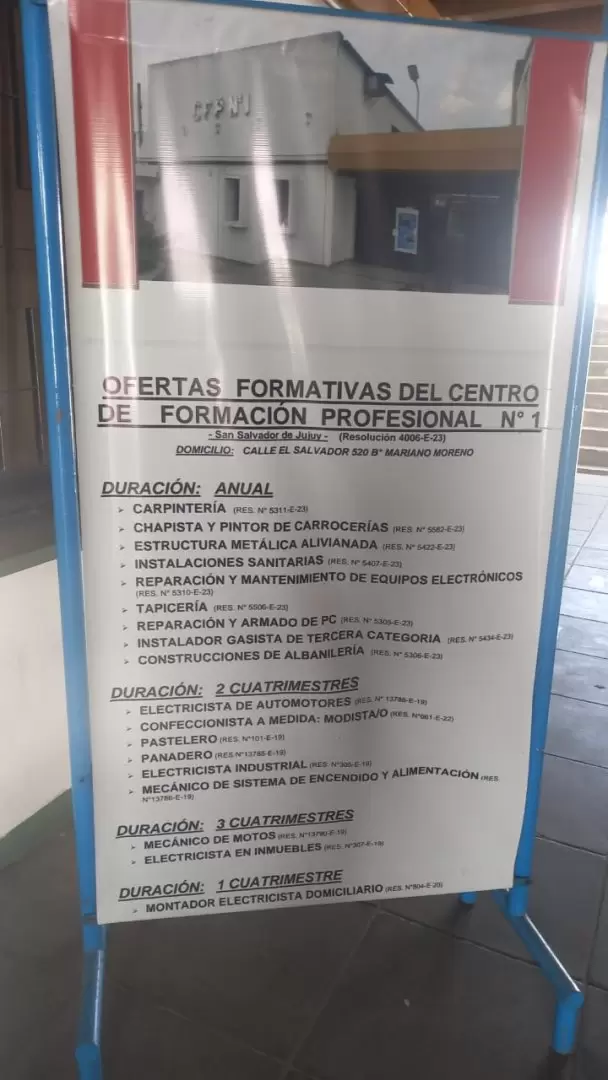 cursos centro de formaci�n N� 1