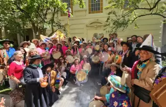 La Casa de Gobierno se visti� de fiesta junto a las comadres