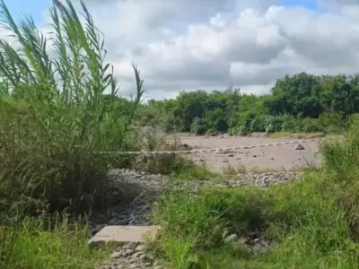 El lugar a orillas del r�o Lules, en Tucum�n, donde encontraron a Kiara. (Foto: gentileza Primicia Virtual).