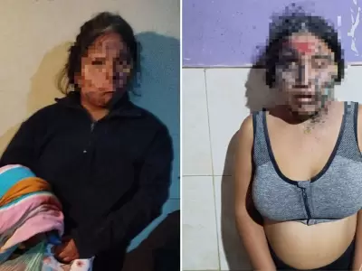 Dos mujeres demoradas en Tilcara