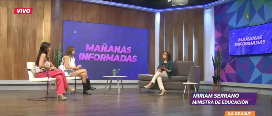 Ministra de Educación en Mañanas Informadas - Canal 7 de Jujuy