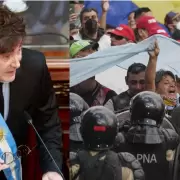 La reacción del Gobierno a la violenta marcha de los barras: “Esto es lo que la gente no quiere más”