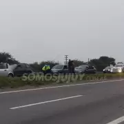 Choque en cadena en el acceso sur: sólo se registraron daños materiales