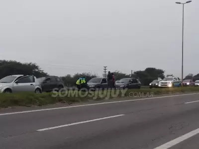 choque en cadena acceso sur