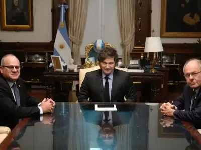Milei con embajador de Israel