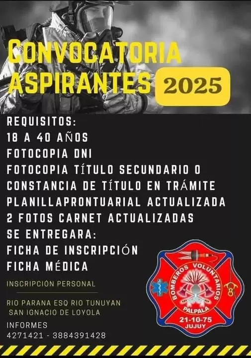 convocatoria bomberos