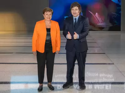 kristalina georgieva y javier milei