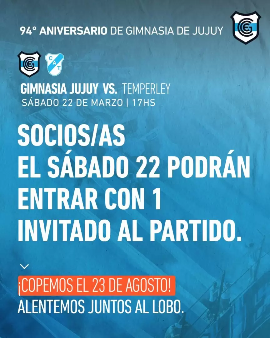 Invitación espacial para los socios y un invitado
