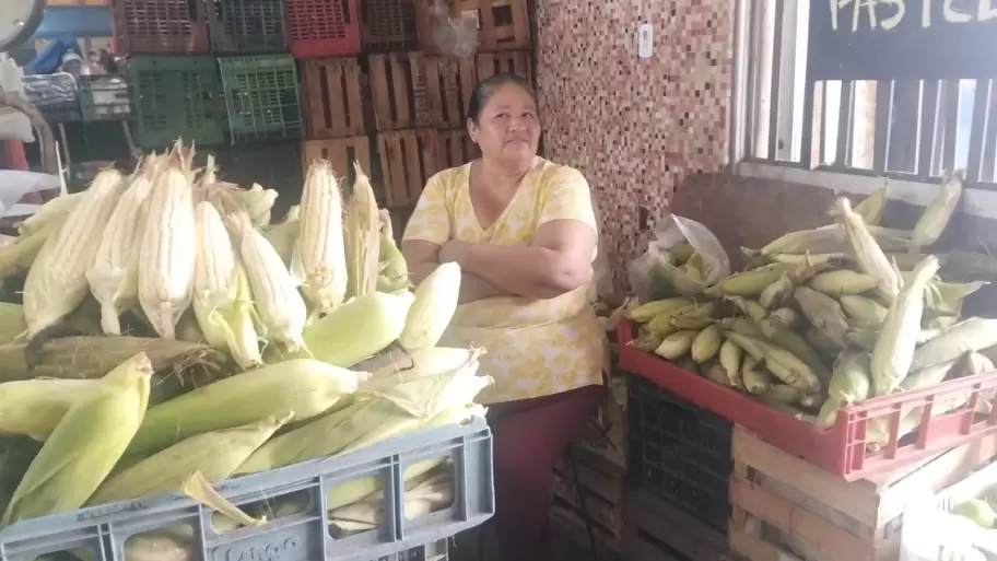 vendedora choclos