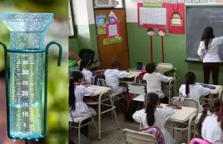 pluvi�metros en escuelas