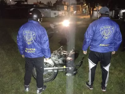 moto recuperada en barrio Belgrano