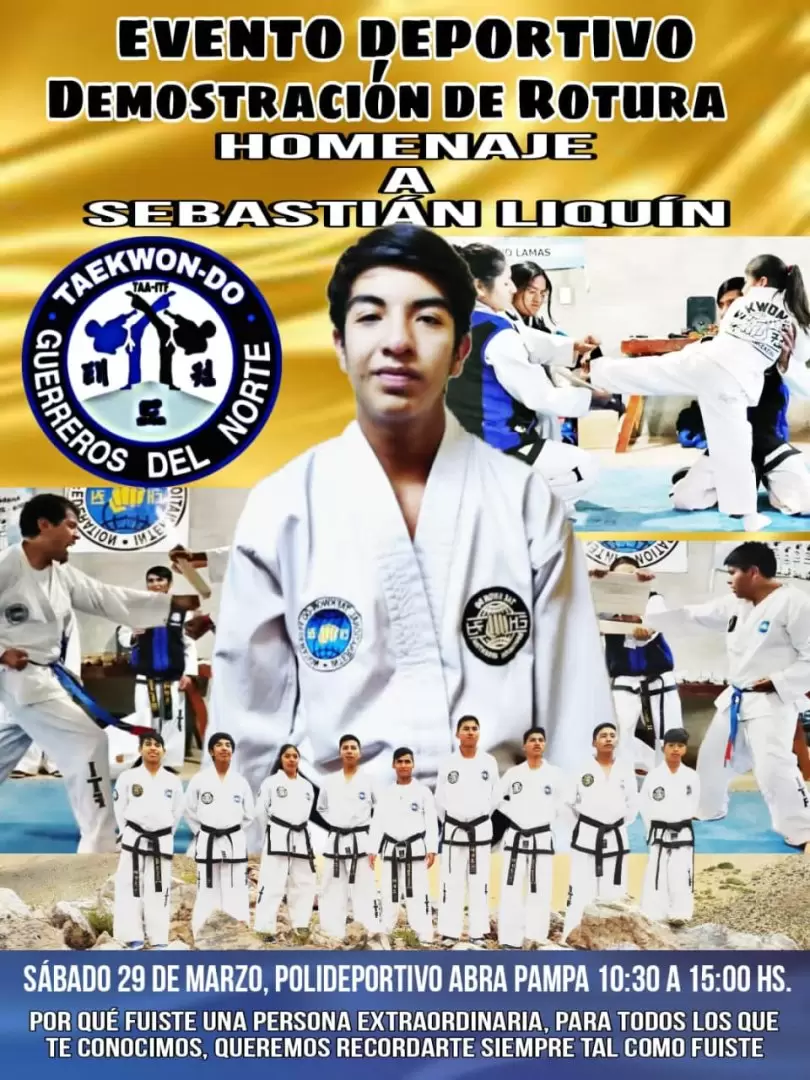 Actividad deportiva en honor a Sebastián Liquin