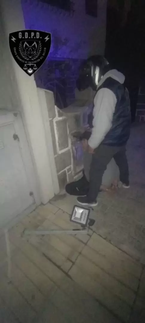 hombre aprehendido sobre avenida fascio
