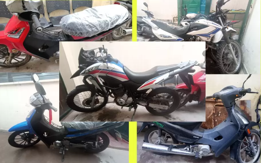 motos usadas para robos millonarios