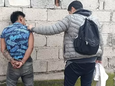 hombre detenido en barrio el chingo