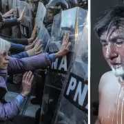 El diputado Alejandro Vilca recibió gas pimienta en una nueva marcha de jubilados en el Congreso
