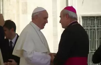 Papa Francisco junto al obispo Daniel Fern�ndez