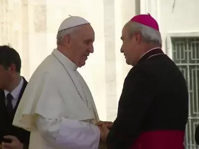 Papa Francisco junto al obispo Daniel Fern�ndez