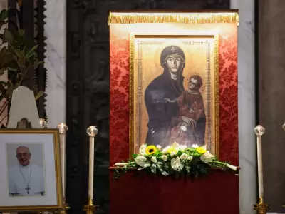 La Bas�lica de Santa Mar�a la Mayor tiene un v�nculo especial con el Papa Francisco. REUTERS/Hannah McKay