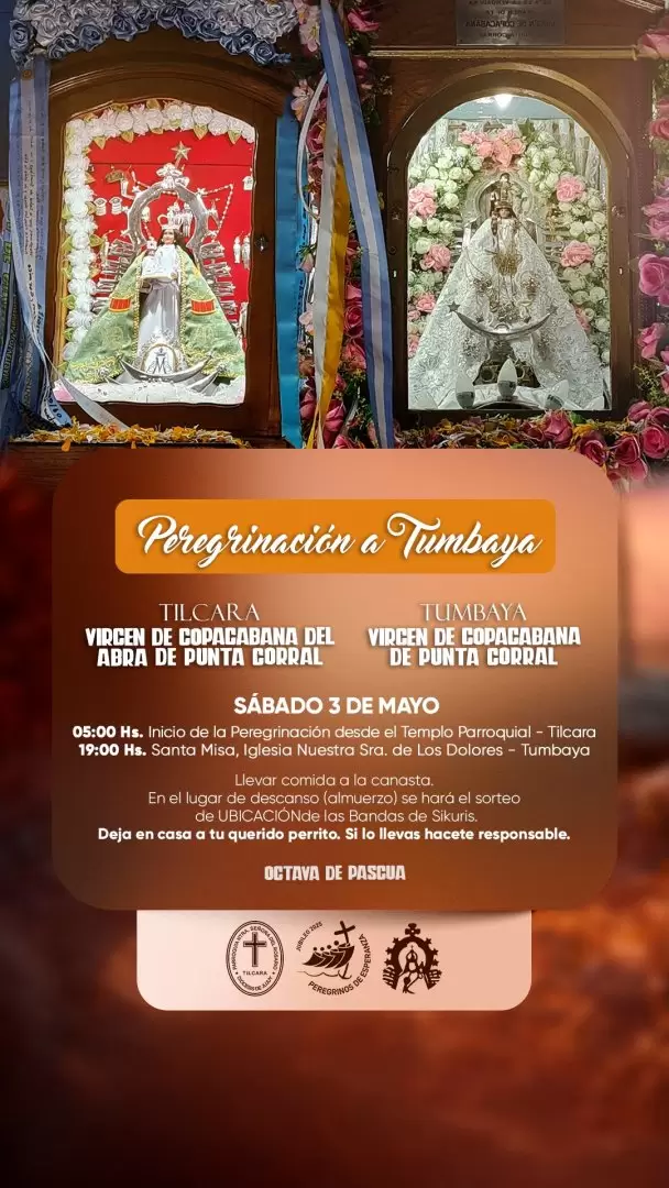encuentro de la virgen de Punta Corral y del Abra de Punta Corral