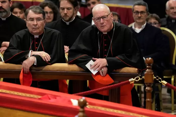 El cardenal Timothy Dolan en el funeral del papa Francisco (Foto: AP) Imagen: 4/4
