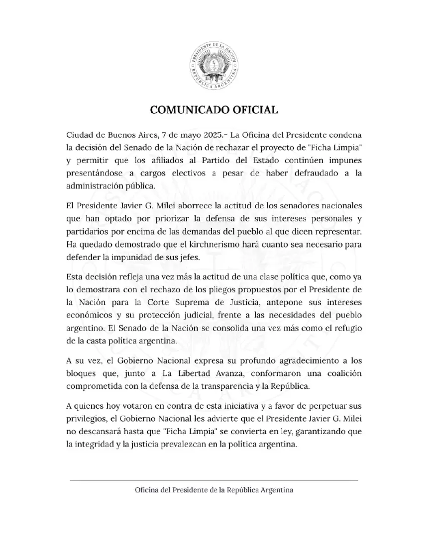 comunicado