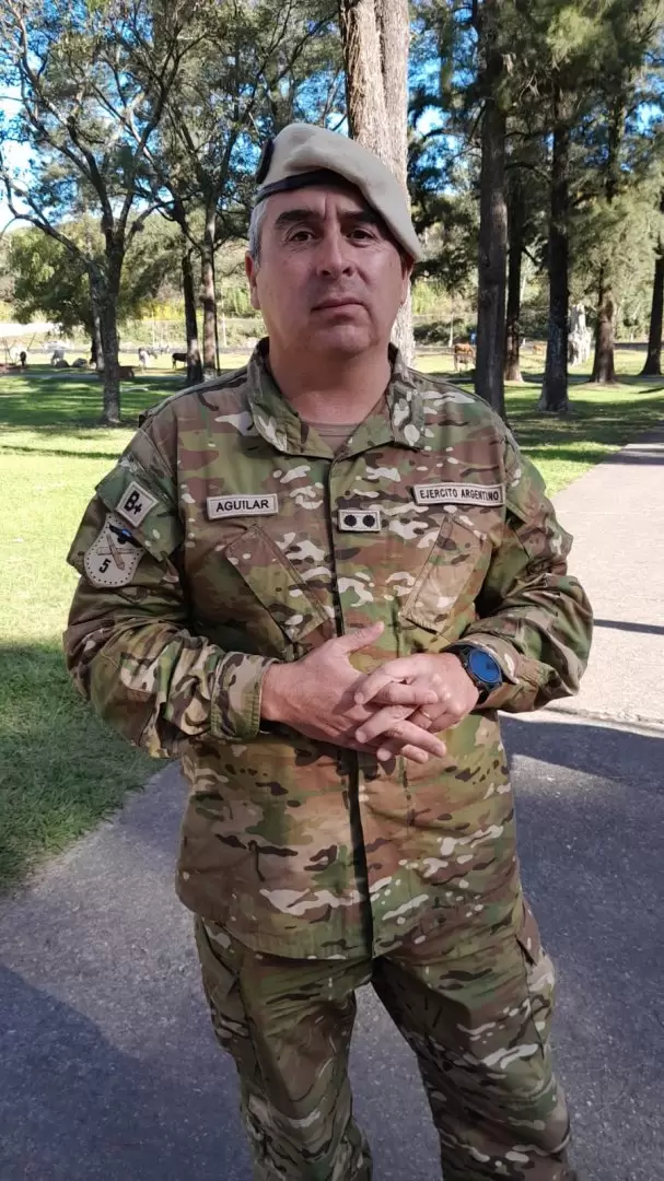 Tte Coronel Walter Aguilar. Jefe Gam 5